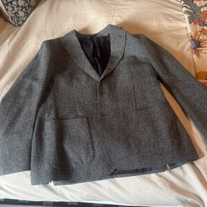 Men’s Ludlow Gray Herringbone Blazer size 43L slim